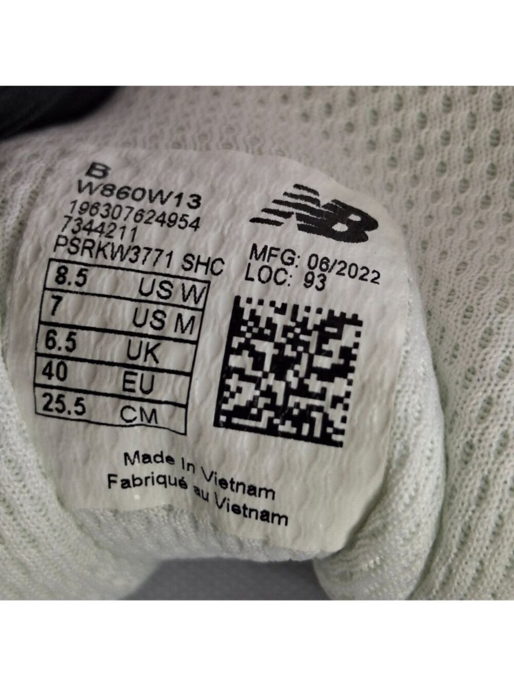 New Balance Fresh Foam X 860 Running Shoes Womens Size 8.5 White Lightweight - Picture 8 of 10